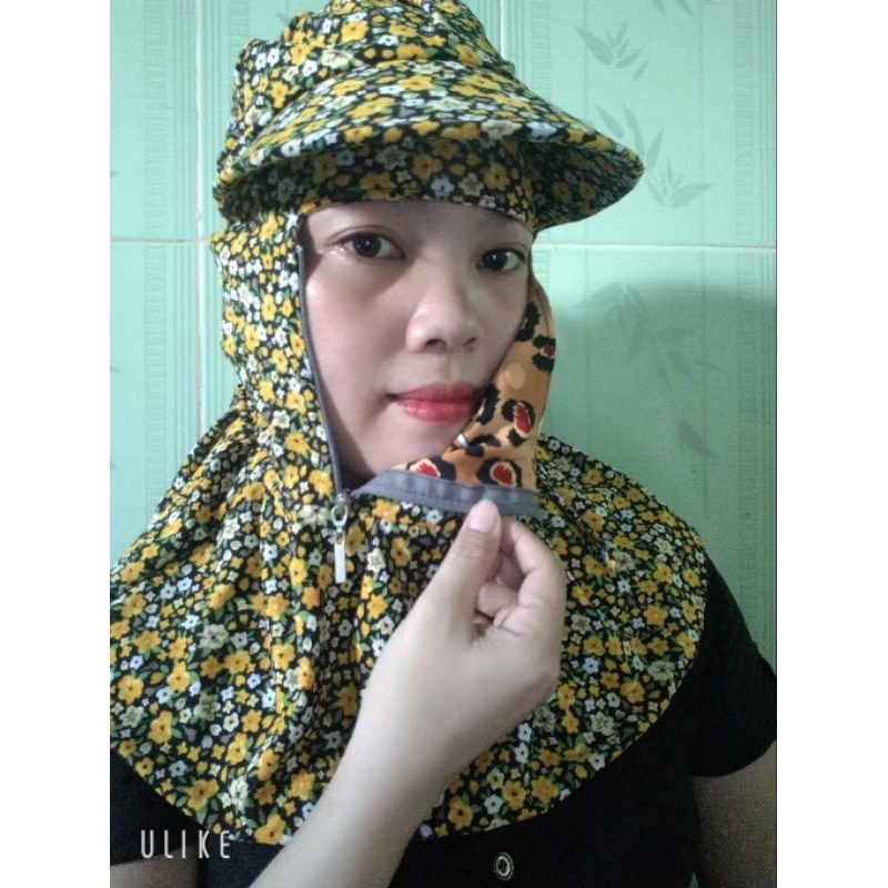 Nón chống nắng dây kéo bên hong