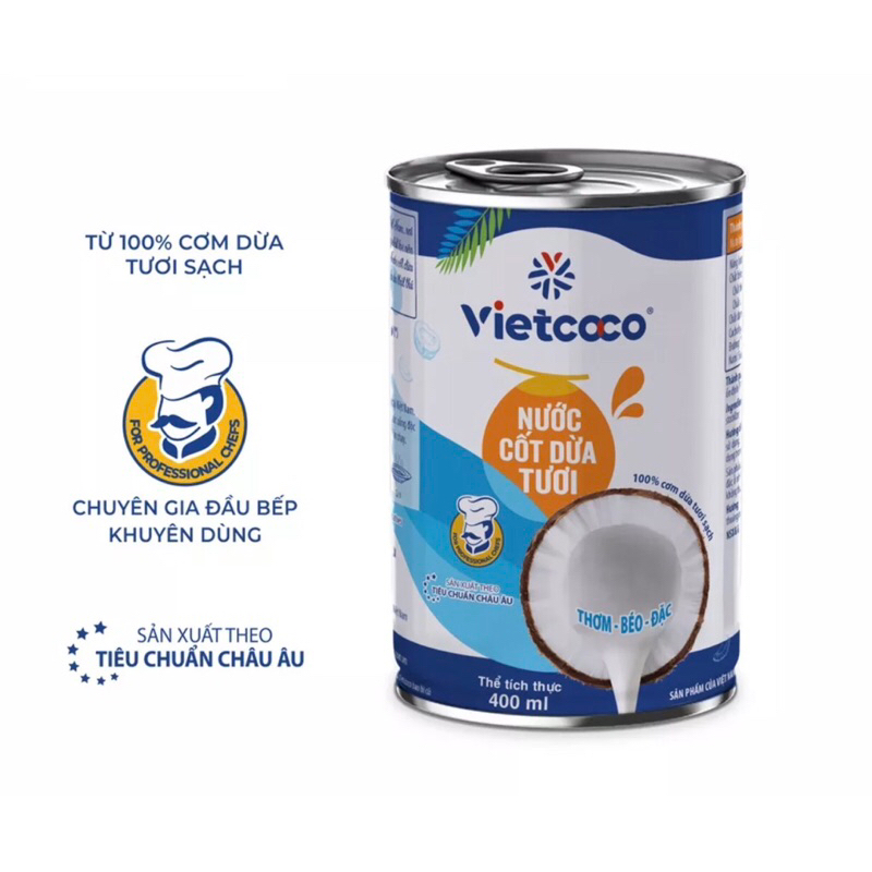 Nước cốt dừa tươi Vietcoco 400ml