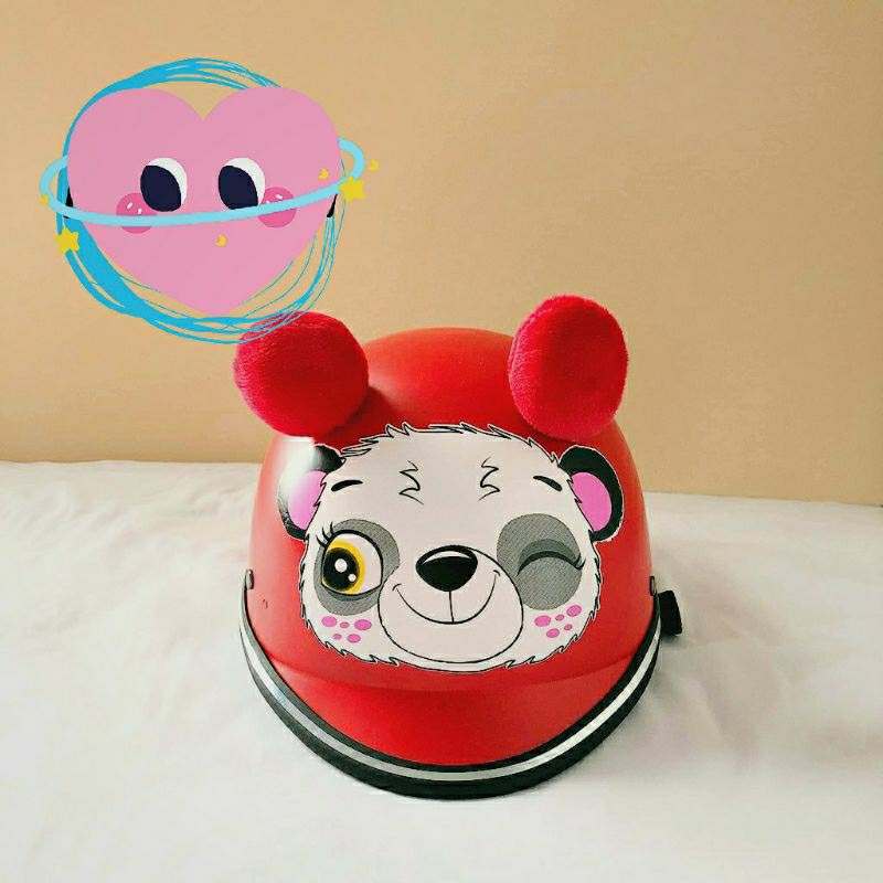 🏰 HCM 🏰 Mũ / Nón bảo hiểm 2-5 tuổi hình thú Đôremon - mèo Kity - pikachu có tai