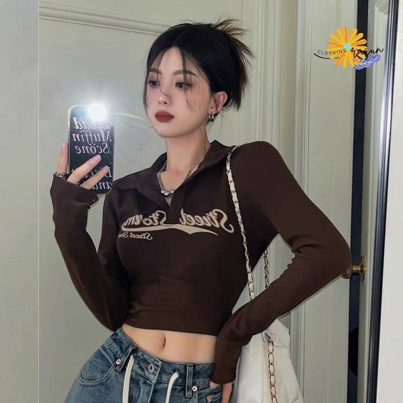 Áo Thun Nữ Dài Tay CroptopThun Mềm Mại Cao Cấp RASUN