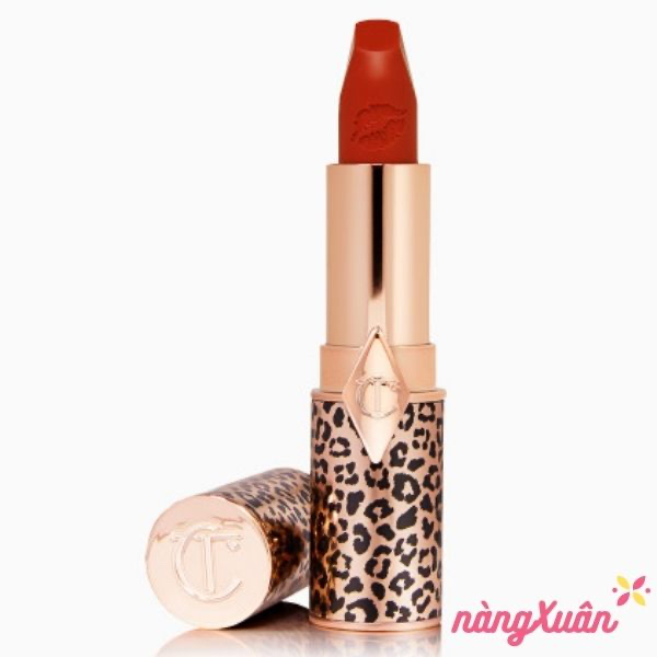 Son Charlotte Tilbury Hot Lips 2 Red Hot Susan – Màu Đỏ Cam Đất