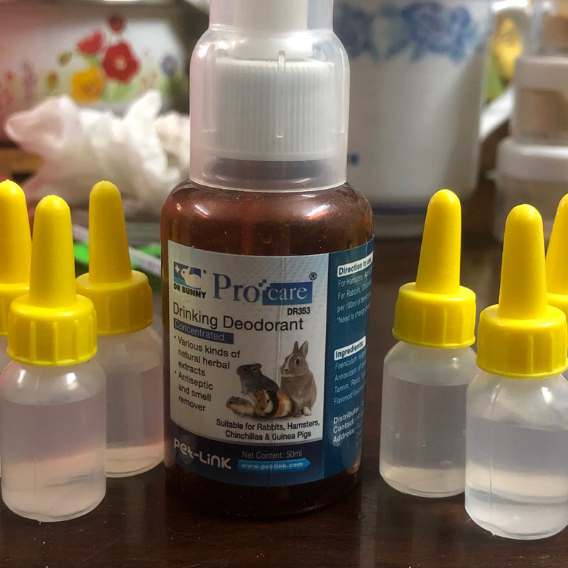 Uống Khử Mùi Hôi Nước Tiểu cho Hamster, Thỏ, Bọ, Chinchilla