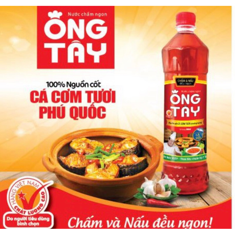 Nước mắm Ông Tây chai 900ml
