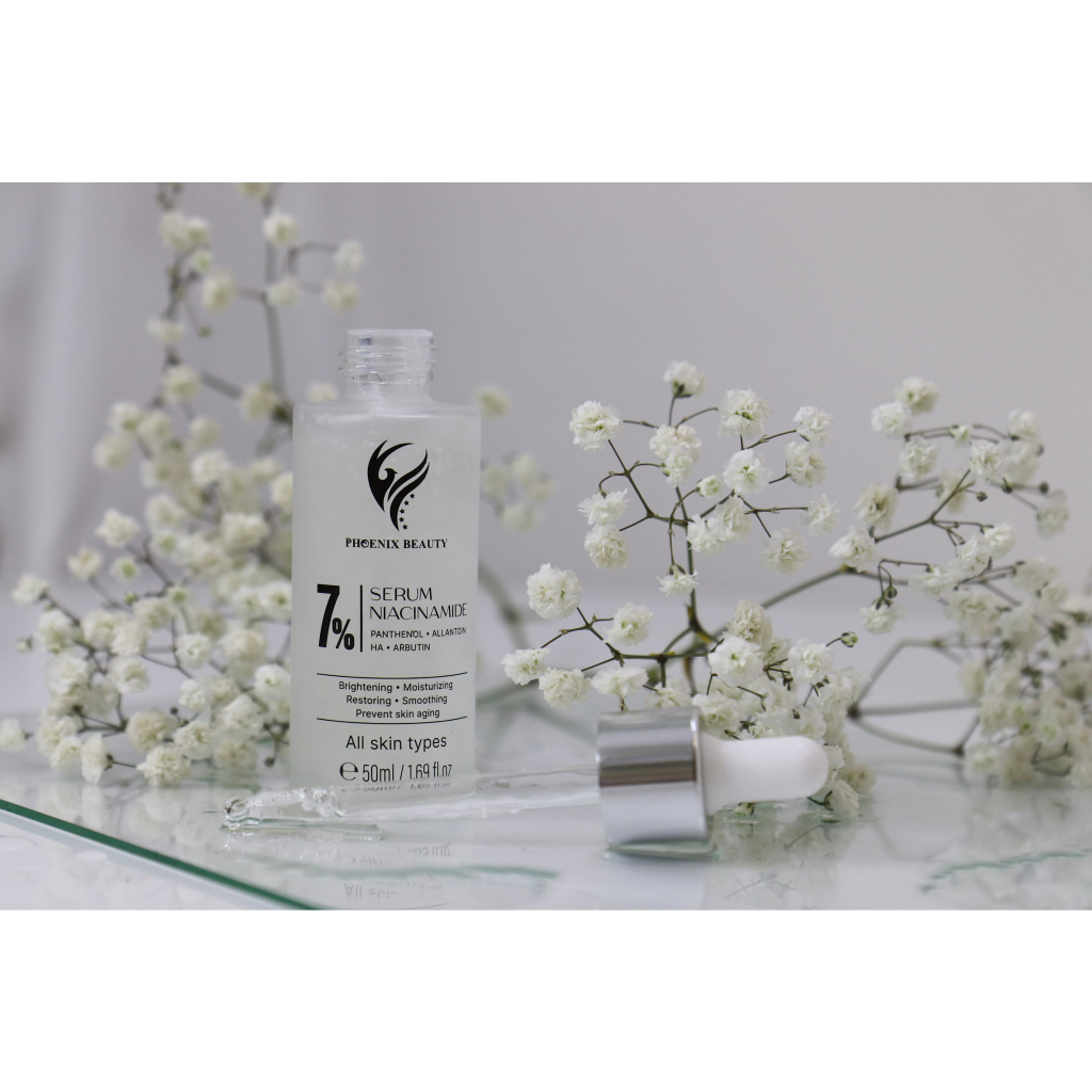 Serum dưỡng trắng da giữ ẩm mờ nám serum vitamin B3 Phoenix Beauty