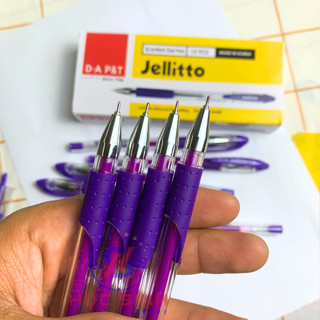 1 Hộp 12 Cây Bút Gel Cao Cấp Jellitto 0.4mm Hàn Quốc cho học sinh êm tay rèn chữ đẹp Mẫu Mới 2024