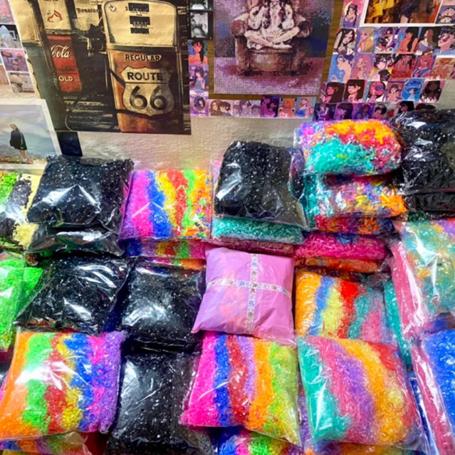 500 Gam Thun Cột Tóc Bản Trung Dễ Thương Cho Bé Gái