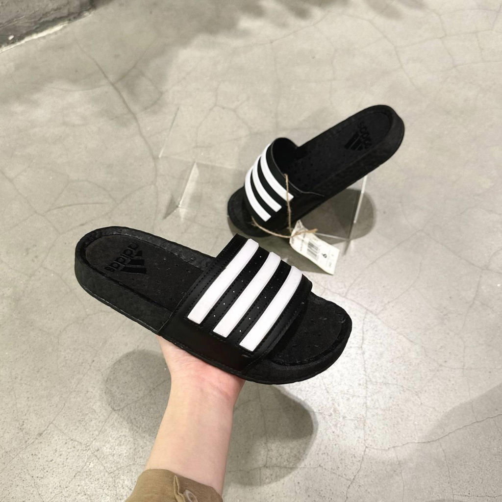 Dép Adidas Adilette Boost Black Không Box FY8154