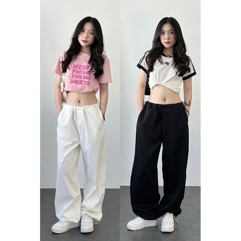Áo Baby Tee Hồng chữ nổi