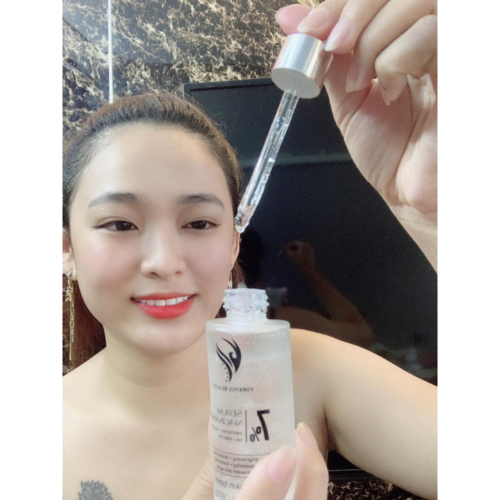 Serum dưỡng trắng da giữ ẩm mờ nám serum vitamin B3 Phoenix Beauty