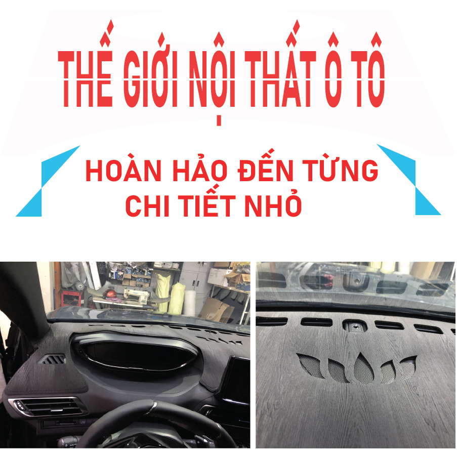 Thảm taplo toyota innova đời 2009 đến 2023 da cacbon,da vân gỗ, tuyết nhung chống nắng cao cấp