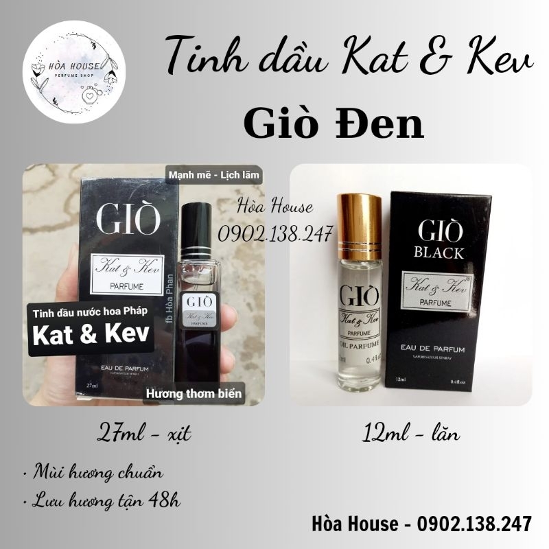 Tinh dầu Kat & Kev - Giò Đen