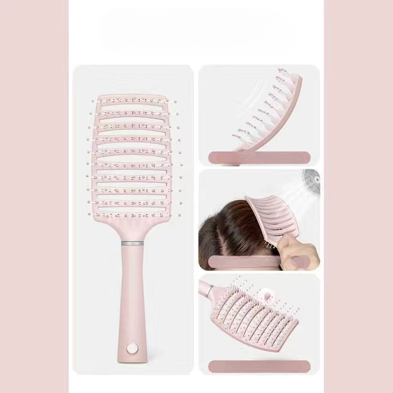 Lược Chải Tóc Gỡ Rối , Lược Chải Tóc Massge Có Túi Đêm Khí, Lược Chuyên Dụng Cho Tóc Xoăn Chống Rụng Tóc