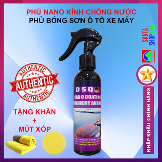[2 CHAI] Chai xịt phủ nano chống nước kính, phủ bóng sơn xe ô tô - Chống nước bề mặt kính cận, kính mũ - DSQ Nano WAX