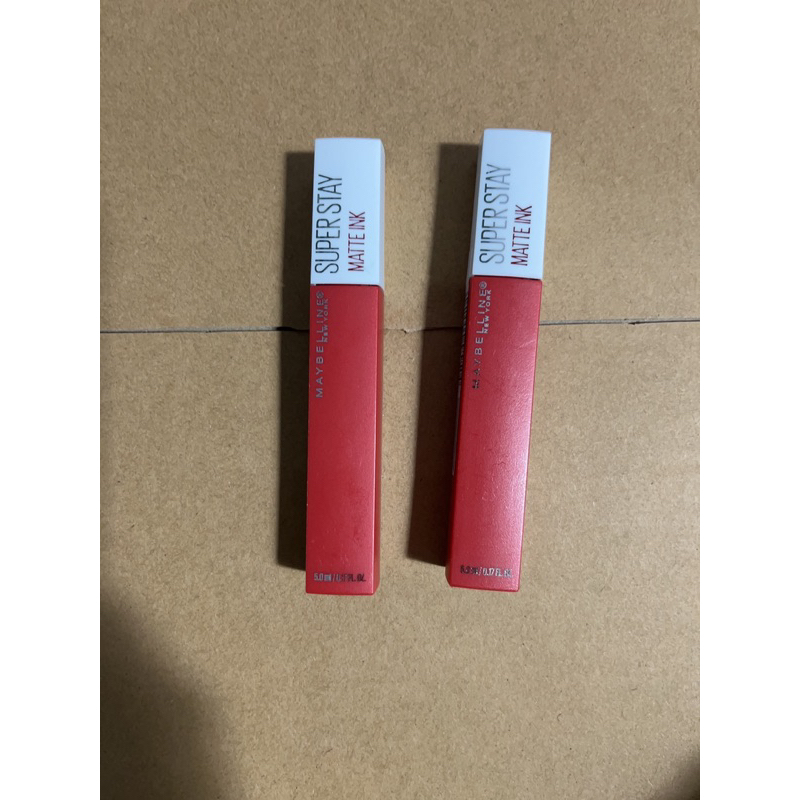 Son kem lì maybelline super stay matte ink lipstick  330 innovator. cam đỏ tươi 5ml