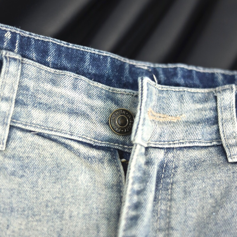 Quần jean nam streetwear sk039,2 màu xanh vàng,xanh đậm,quần ống bó có khóa zip