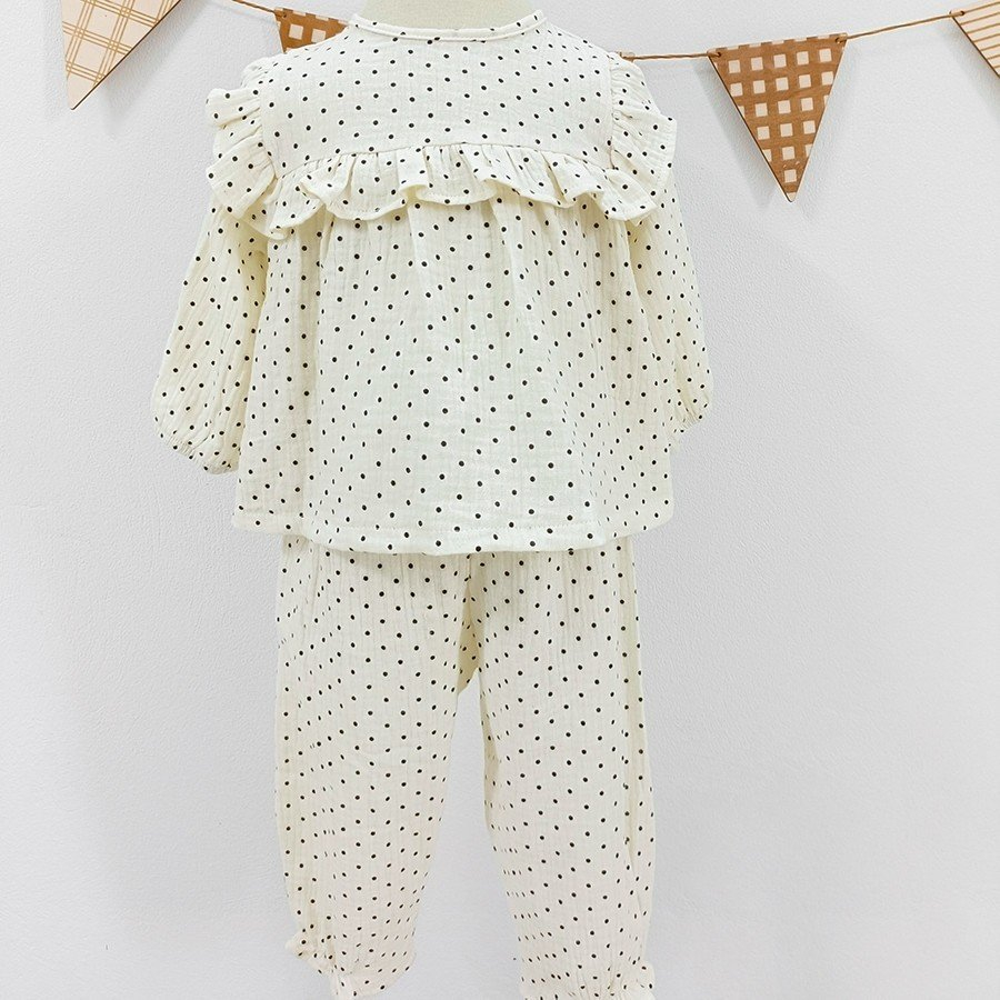Đồ bộ thu đông dài tay chất xô muslin cho bé HABY KIDS