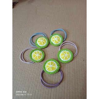 Dây buộc tóc hình quả chanh handmade