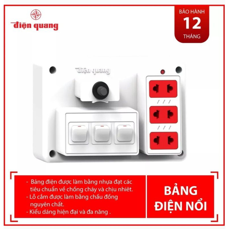 TAPLO ĐIỆN QUANG 2, 3 CÔNG TẮC CHÍNH HÃNG