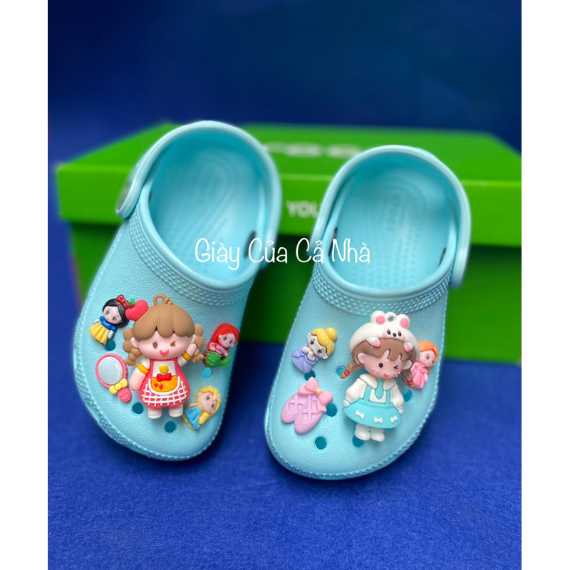 Sục Classic trẻ em xuất dư kèm 6 charm