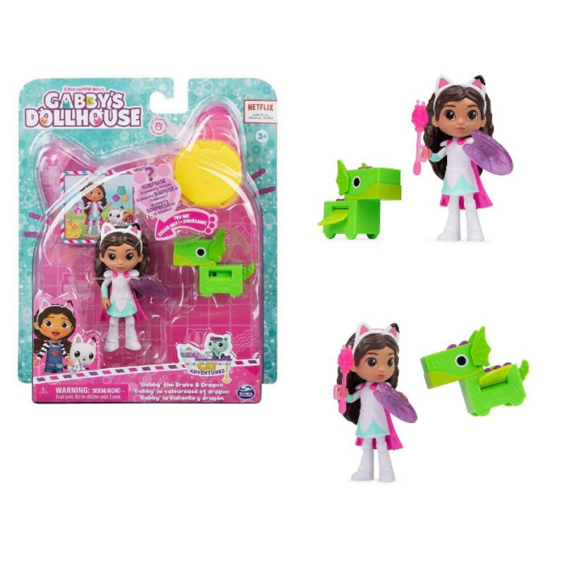 Đồ chơi Gabby Dollhouse: Set Gabby Girl và chú hươu sao có lò xo