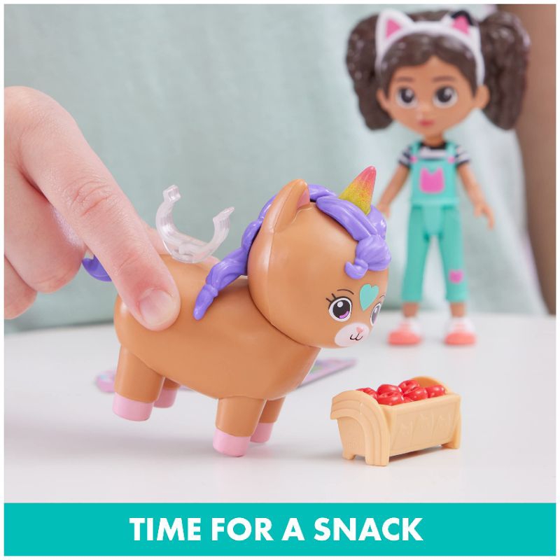 Đồ chơi Gabby Dollhouse: Set Gabby Girl và chú hươu sao có lò xo
