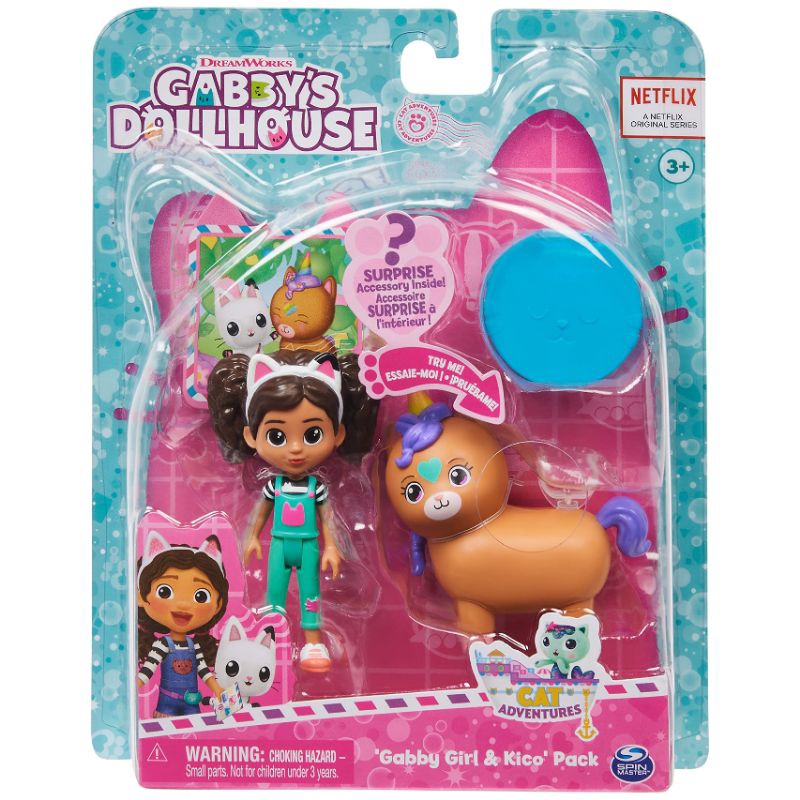 Đồ chơi Gabby Dollhouse: Set Gabby Girl và chú hươu sao có lò xo