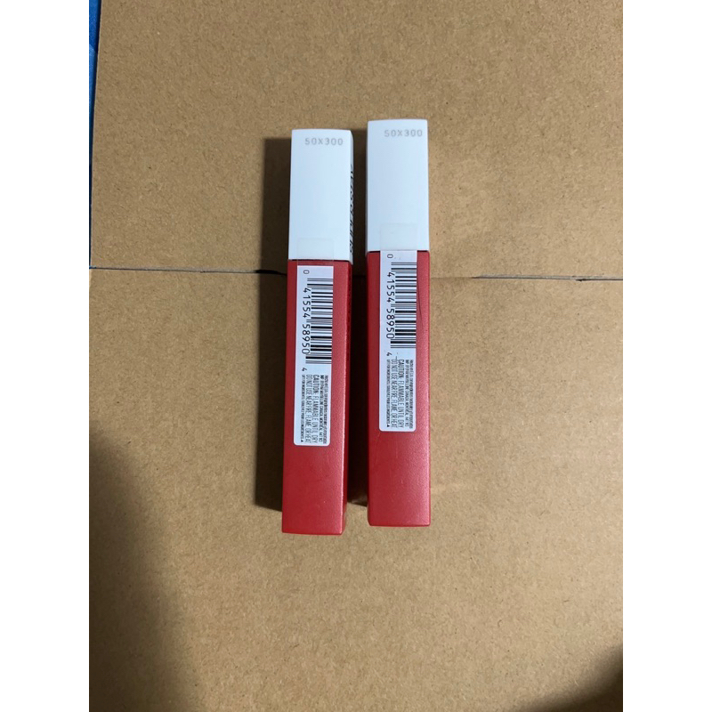 Son kem lì maybelline super stay matte ink lipstick  330 innovator. cam đỏ tươi 5ml