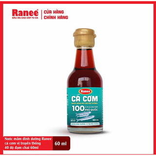 Nước mắm dinh dưỡng Ranee cá cơm vị truyền thống 40 độ đạm chai 60ml