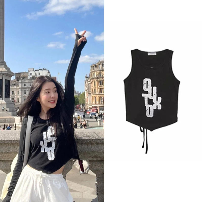 Áo tanktop màu nâu giống Jennie Blackpink