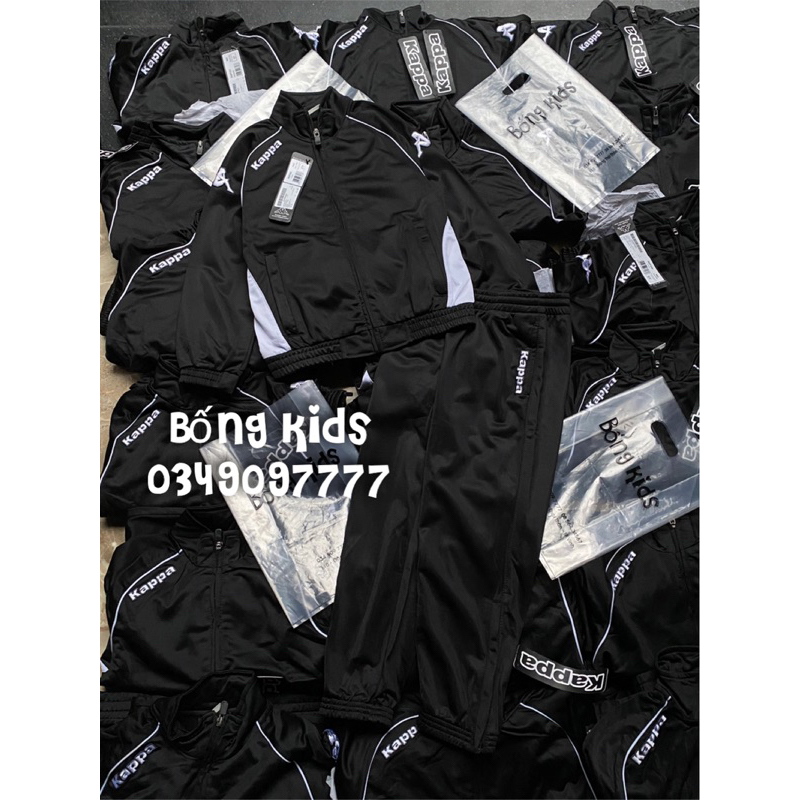 Bộ Nỉ Thể Thao Bé Trai Phối Màu Thêu Logo KP