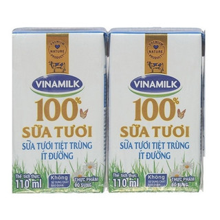Sữa vinamilk lốc 4 hộp 110ml