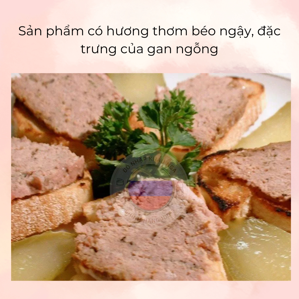Pate gan ngỗng 315gr GLAVPRODUCT nhập khẩu Liên Bang Nga