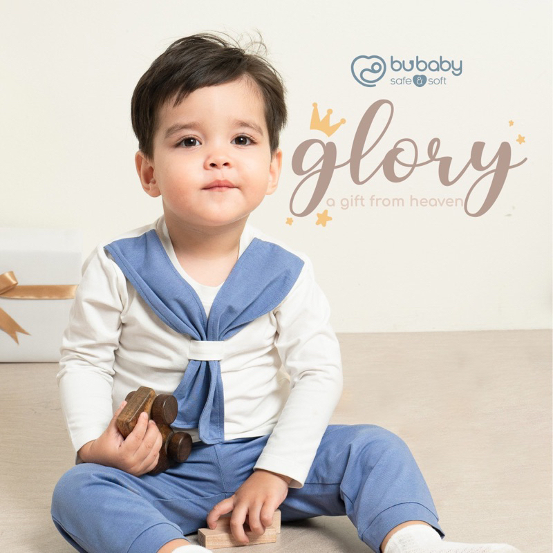 Bộ quần áo dài cho bé trai bé gái hãng bubaby