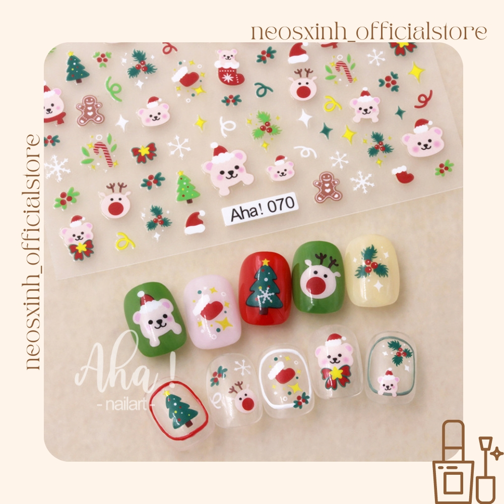 Sticker Dán Móng Tay AHA Noen - Hình Dán Móng - Neosxinh Nails