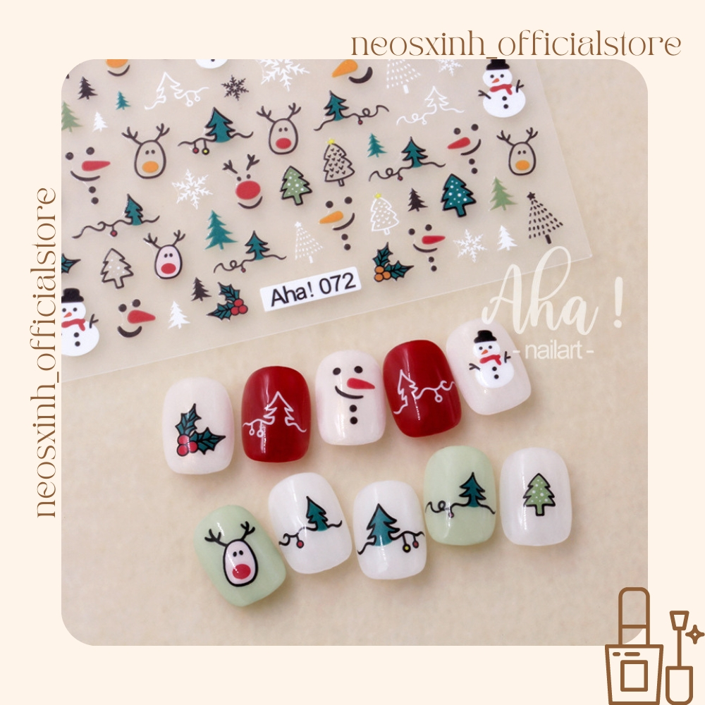 Sticker Dán Móng Tay AHA Noen - Hình Dán Móng - Neosxinh Nails
