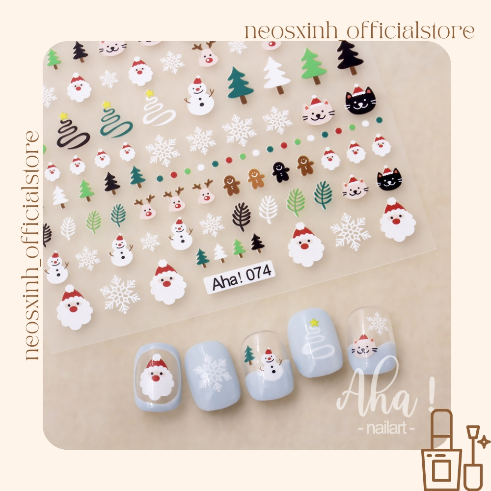 Sticker Dán Móng Tay AHA Noen - Hình Dán Móng - Neosxinh Nails