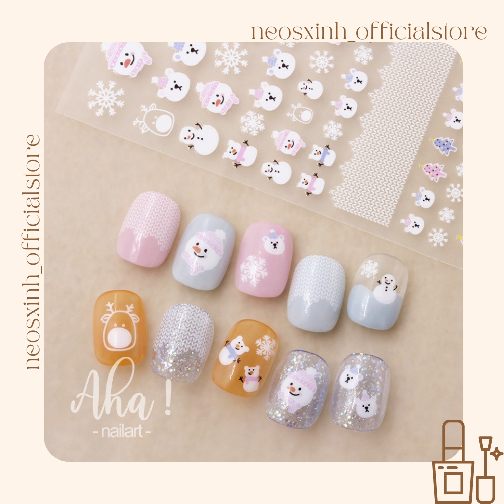 Sticker Dán Móng Tay AHA Noen - Hình Dán Móng - Neosxinh Nails