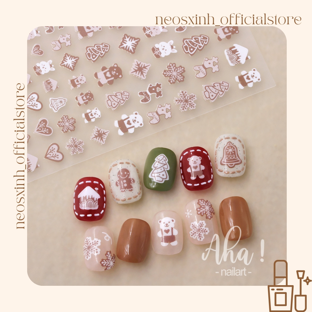 Sticker Dán Móng Tay AHA Noen - Hình Dán Móng - Neosxinh Nails