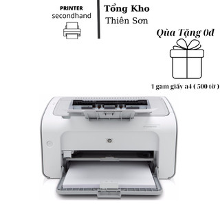 Máy in hp laser 1102 cũ + tặng kèm hộp mực mới + dây cáp + dây nguồn
