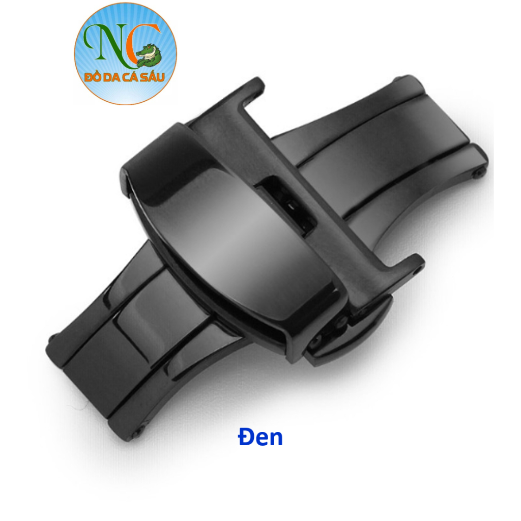 KHÓA BƯỚM đồng hồ ĐÔI thép không gỉ dùng cho dây da