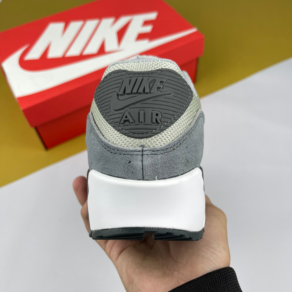 Giày Max 90 Cool Grey, Max 90 Xám Full  - Than.Shoes