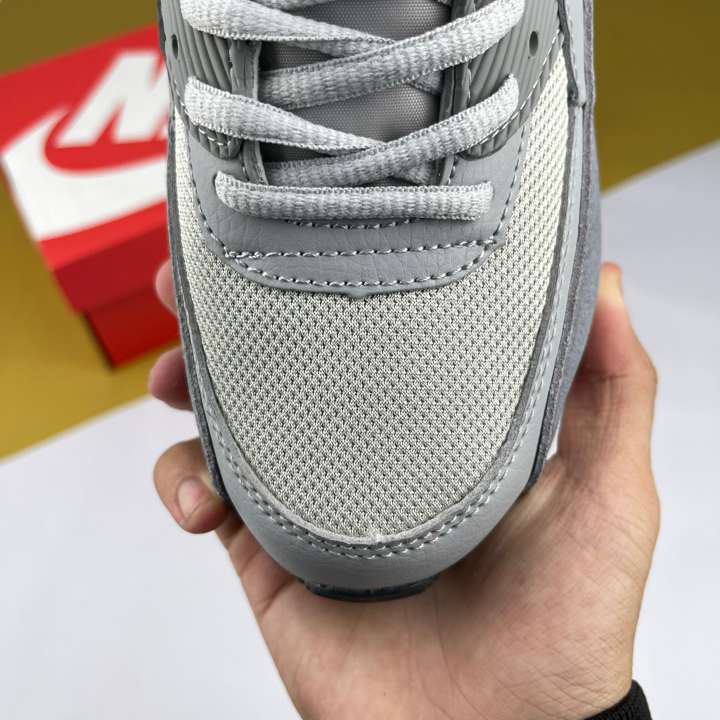 Giày Max 90 Cool Grey, Max 90 Xám Full  - Than.Shoes