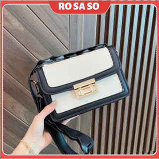 Túi xách nữ đeo chéo đeo vai đẹp khóa bóp đi làm công sở đi tiệc ROSASO TX76