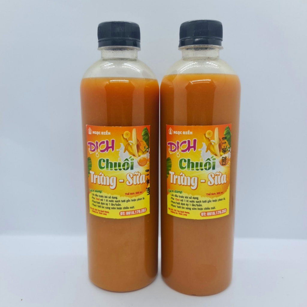 Dịch chuối trứng sữa, 500ml