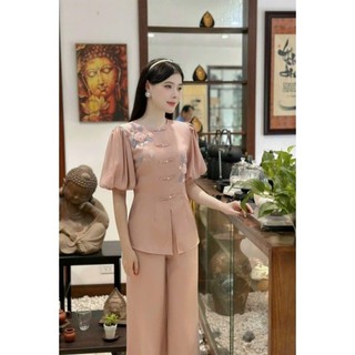 Bộ đi chùa 💝FREESHIP💝 Bộ bà ba đi chùa [set di le chua]