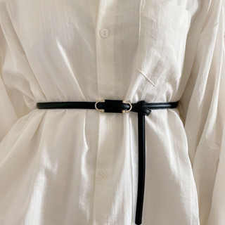 Thắt lưng nữ DN33 dây nịt nữ bản nhỏ không lỗ dạng mảnh 1cm phối blazer, đai váy nhỏ mặc đầm