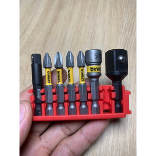Bộ mũi vít PH2 - đầu bắn tôn dewalt , đầu chuyển bắn vít sang bulong 1/4 - 1/2 dài 5cm có chân đế chất lượng cao từ mạnh