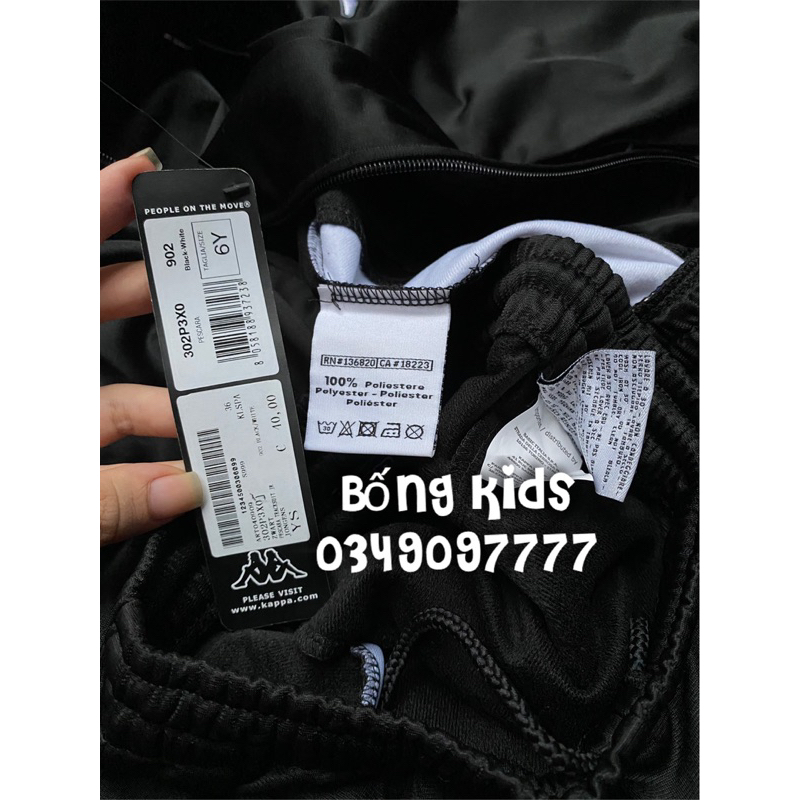 Bộ Nỉ Thể Thao Bé Trai Phối Màu Thêu Logo KP