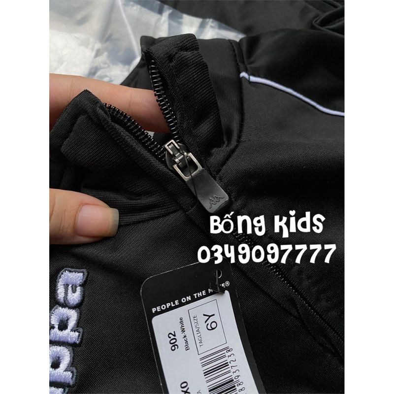 Bộ Nỉ Thể Thao Bé Trai Phối Màu Thêu Logo KP