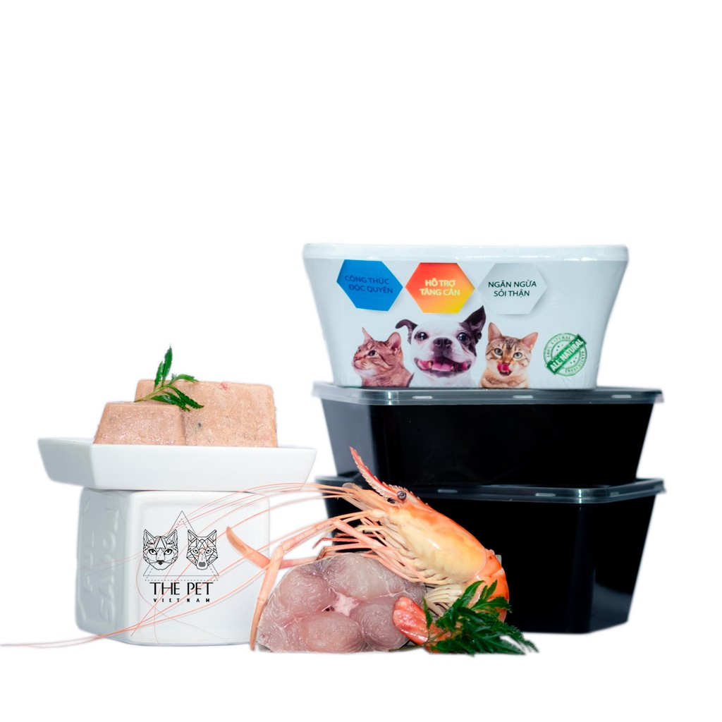 Pate Tươi The Pet Hỗn Hợp Cá Mixed ocean fish 1kg Petemo Pet Shop